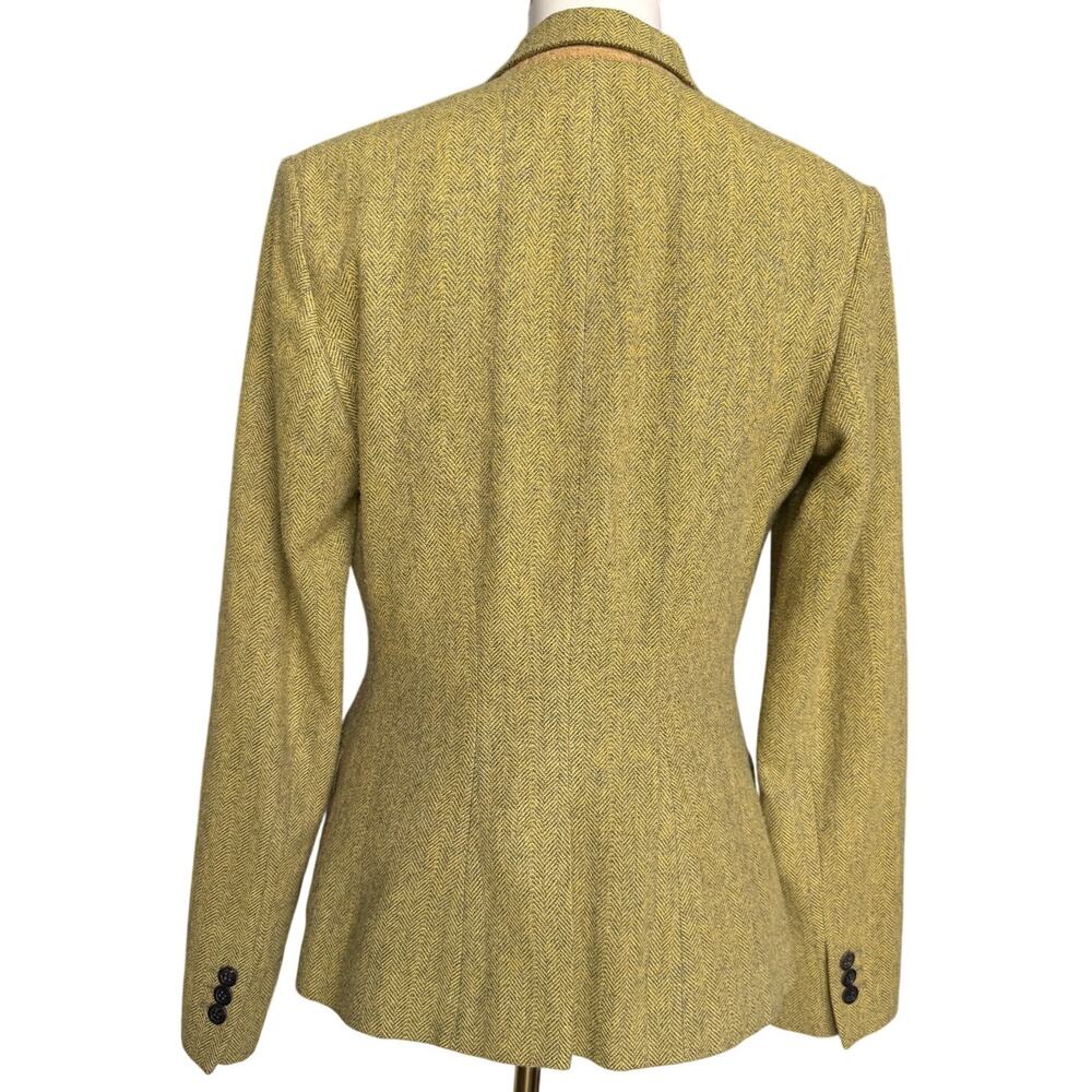 Jigsaw Cashmere Wool Herringbone Tweed Blazer Jacket Tailored Medium - Picture 2 of 10